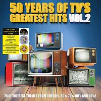 Картинка 50 Years Of TV's Greatest Hits Vol.2 70 Of The Best Themes Soundtracks Yellow & Grey Splatter Vinyl (2LP) Culture Factory Music 402150 3700477835408