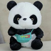 Картинка Мягкая игрушка Панда 25 см с сумочкой ТО-МА-ТО HY602519601BK 4660185258755